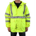 Alta visibilidade Segurança Jackets laranja masculino Casacos de inverno